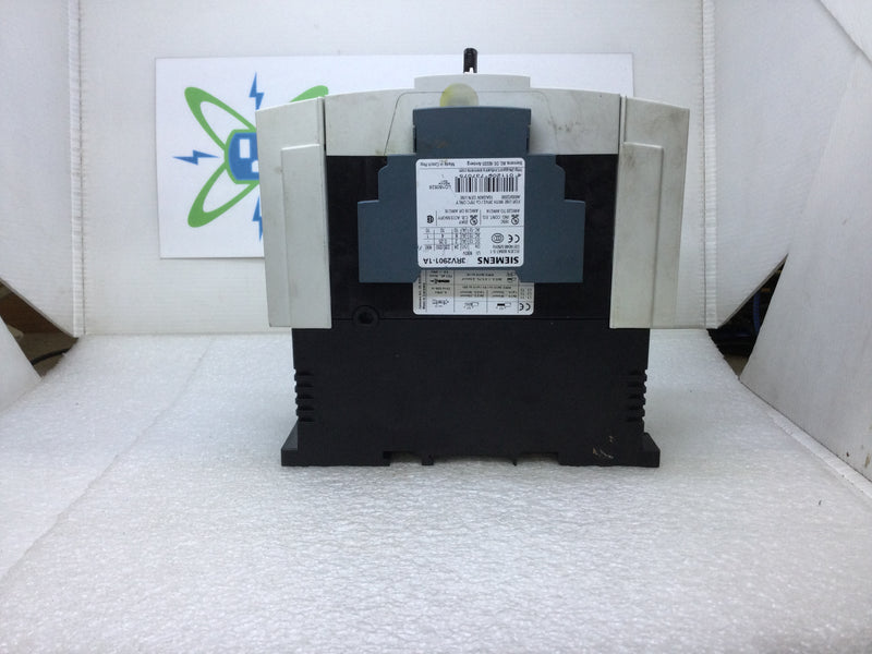 Siemens 3RV1742-5LD10 60 Amp 3 Pole Motor Circuit Breaker w/3RV2901-1A Auxiliary Contact