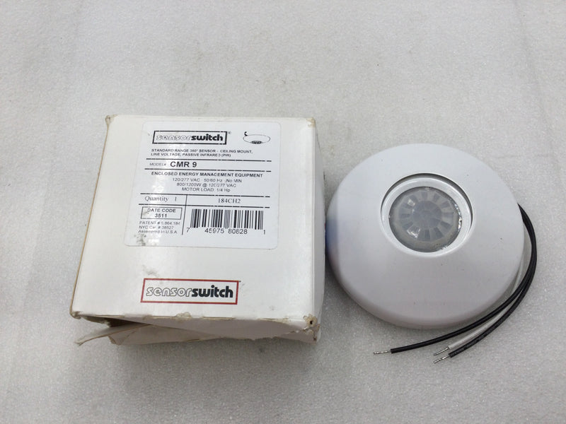 Sensor Switch CMR 9 12' 360 Degree Ceiling Mount Occupancy PIR Sensor 120/277V