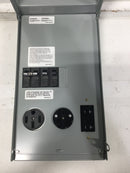 Midwest U075C 100 Amp RV Outlet Box with 50 and 30 Amp Outlets & 20 Amp GFCI