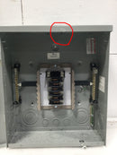 Eaton CH12L125R 125 Amp 12 Space 120/240V Outdoor Copper Buss Load Center - Flaw