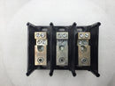 Ferraz Shawmut 67573 3 Pole Power Distribution Block (1)2/0-#14 X (4)#2-14 5"X4"