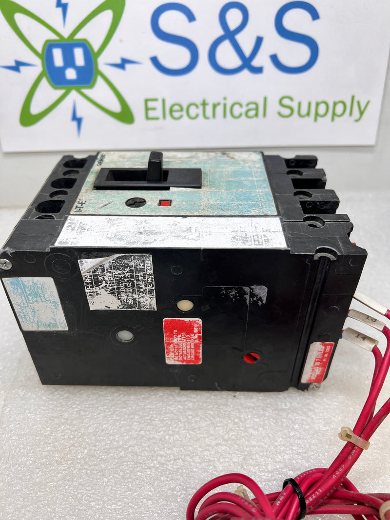 Siemens ITE ED63A050 Type CED6-ETI 3 Pole 50 Amp Motor Circuit Interrupter Breaker with Shunt Trip S01ED6