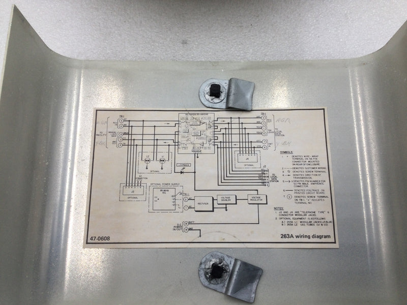 Tellabs 263A Data Station Termination Assembly w/ A4800A93 Board
