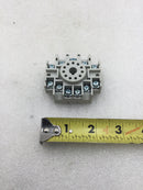 Square D 8501NR61 10 Amp 300 VAC 11 Pin Din Rail Relay Socket Base