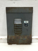 Zinsco 6 Space Dead Front Cover 11 3/4" x 8"