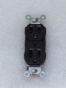 Leviton 5320 15 Amp 125 VAC Brown Duplex 3 Wire U Grounding Type Duplex Receptacle (Box of 10)