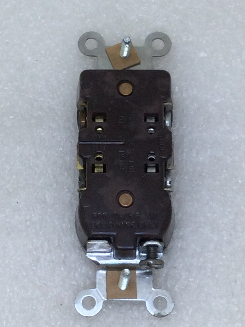 Leviton 5320 15 Amp 125 VAC Brown Duplex 3 Wire U Grounding Type Duplex Receptacle (Box of 10)