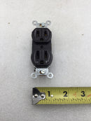 Leviton 5320 15 Amp 125 VAC Brown Duplex 3 Wire U Grounding Type Duplex Receptacle (Box of 10)