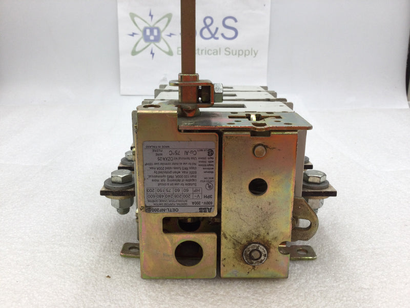 ABB OETL-NF200A 200 Amp 600V 3 Phase General Purpose Switch