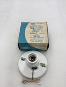 Leviton 29816-C Porcelain 4 1/2" Porcelain Lampholder Keyless 250 Watt 250 VAC Medium Base