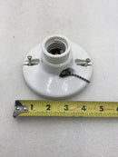 Leviton 29816-C Porcelain 4 1/2" Porcelain Lampholder Keyless 250 Watt 250 VAC Medium Base