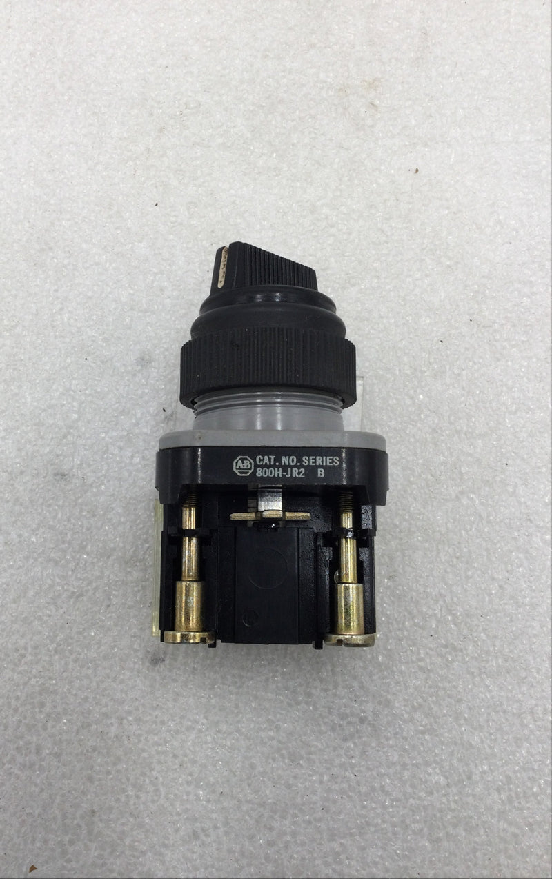 Allen-Bradley 800H-JR2 Heavy Duty 3-Position Series B Selector Switch 600 VAC Max