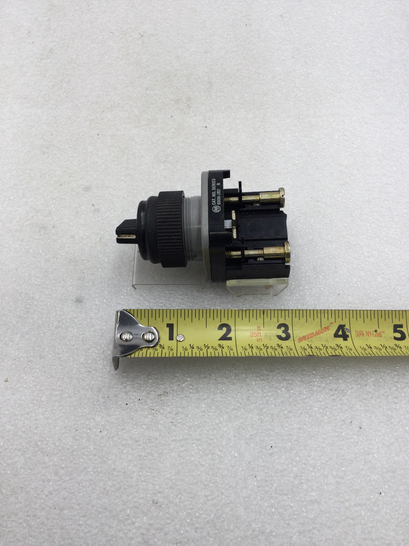 Allen-Bradley 800H-JR2 Heavy Duty 3-Position Series B Selector Switch 600 VAC Max