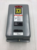 Square D 8536SBG1V02CP1X10 Size 00 120 VAC Starter w/Nema 1 Enclosure (8536SBG1V02)