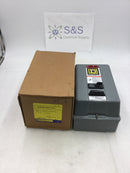 Square D 8536SBG1V02CP1X10 Size 00 120 VAC Starter w/Nema 1 Enclosure (8536SBG1V02)