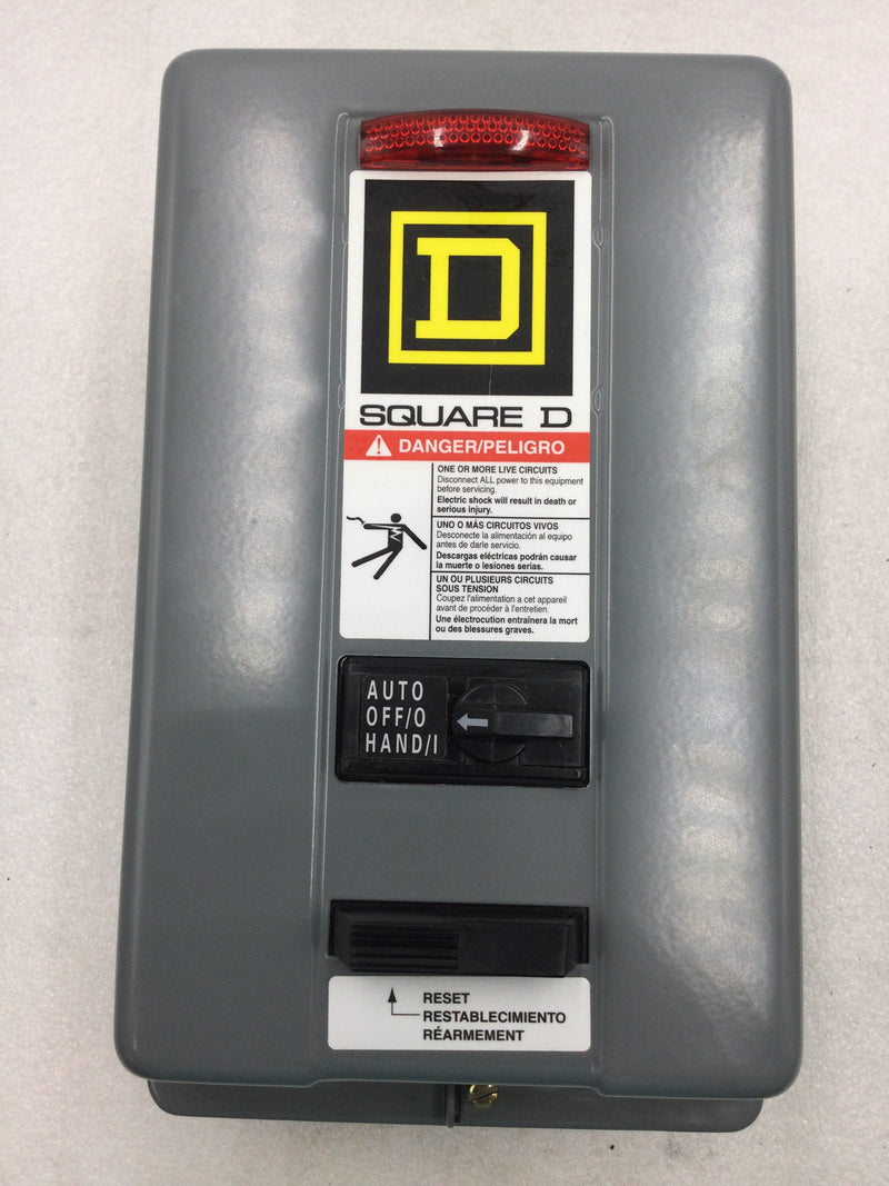 Square D  8536SBG1V02CP1SX11 Series A 120 VAC Magnetic Starter (8536SBG1V02)
