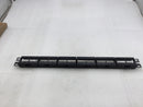 Panduit CPP24WBLY 24 Port Mini-Com Modular Patch Panel Rack Mount 1U for Cat 6 & 5E Connectors