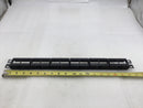 Panduit CPP24WBLY 24 Port Mini-Com Modular Patch Panel Rack Mount 1U for Cat 6 & 5E Connectors