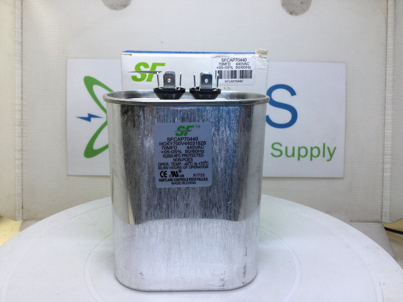 Trane/SF SFCAP70440 70MFD +/-5% 440VAC 50/60Hz 70c/-40c Capacitor