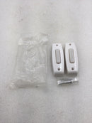 Lot of 2 Nutone GA-07A Lighted Doorbell Push Button in White