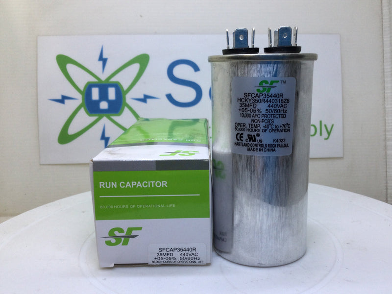 Trane/SF SFCAP35440R 35MFD +/-5% 440V 50/60Hz 70c/-40c Capacitor