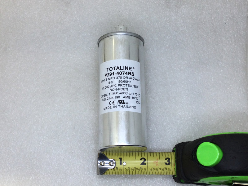 Totaline P291-4074RS 40+7.5MFD +/-5% 370/440V 50/60Hz 70c/-40c Capacitor