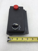Square D 80420-007 Series Molded Control Center with 3 Position Selector Switch (Hand,Off,Auto) and Red Indicator Light