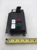 Square D 80420-007 Series Molded Control Center with 3 Position Selector Switch (Hand,Off,Auto) and Red/Off and Green/On Indicator Lights