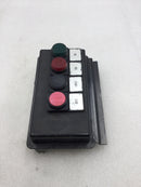 Square D 80420-007 Series Molded Control Center with Black/Start and Red/Stop Push Buttons and Red/Off and Green/On Indicator Lights