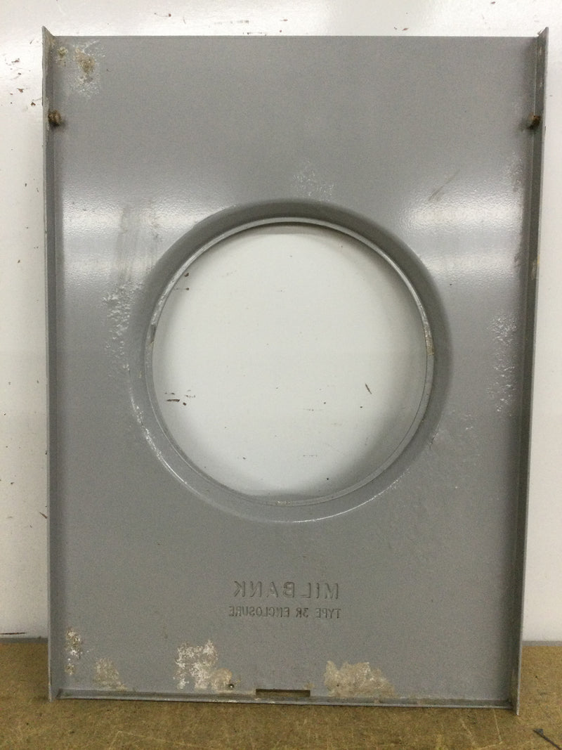 Milbank Type 3R Enclosure Cover, Meter Cover Only 15.5" X 11"