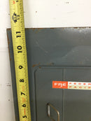 FPE Federal Pacific Stab-Lok Cover/Door Only 16 Space 100 Amp 120/240V 11 3/8" x 9"