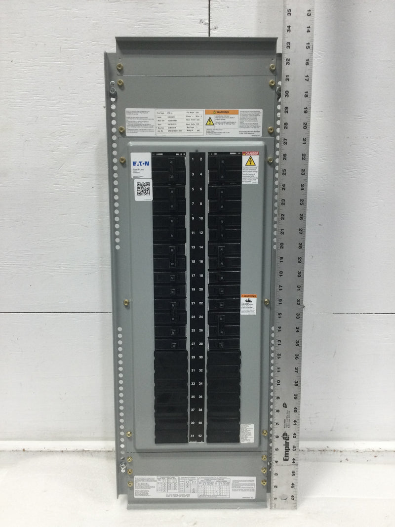Eaton PRL1a 225 Amp 42 Space 1 Phase Pow-R-Line Panelboard w/Breakers