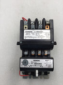 Siemens 14ES+32A 40 Amp 3 Pole 200-575 VAC 10-15 HP Motor Starter/Contactor with Overload Relay and 120-/240 VAC Coil