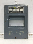 Square D QO8-16L100 100 Amp 8 Space 120/240V Dead Front 12 1/2" x 9"