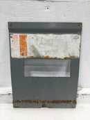 Square D QO8-16L100RB 100 Amp 120/240V Dead Front 11 1/4" x 8 3/4" - Faded Label