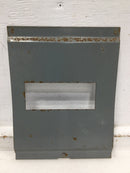 Square D QO8-16L100RB 100 Amp 120/240V Dead Front 11 1/4" x 8 3/4" - Faded Label