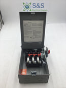 Safety Switch GAKR3-30A 30 Amp 3 Phase 240 VAC Fusible Safety Switch 6" X 10"