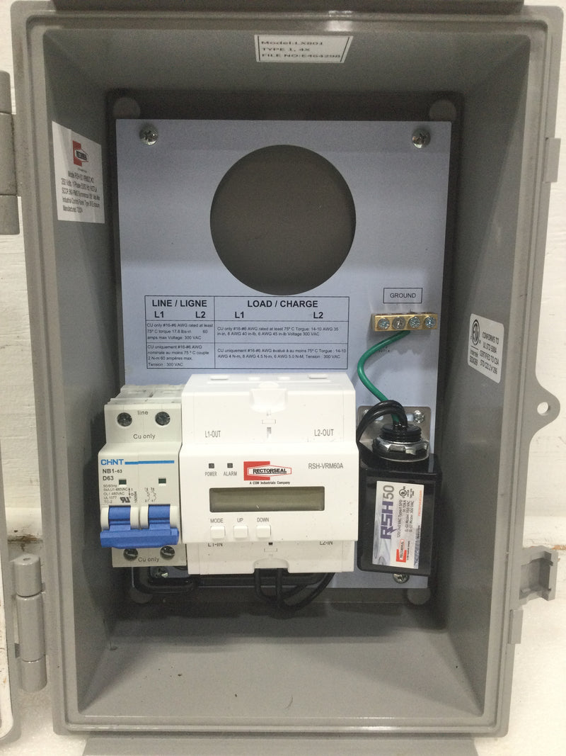 RectorSeal 96424 RSH-50 VRM Kit w/Surge Protector & Voltage Range Moni