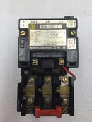 Square D 8536SC03 Series A 3 Pole 200-575 VAC 7.5-10 HP Contactor w/120 VAC Coil