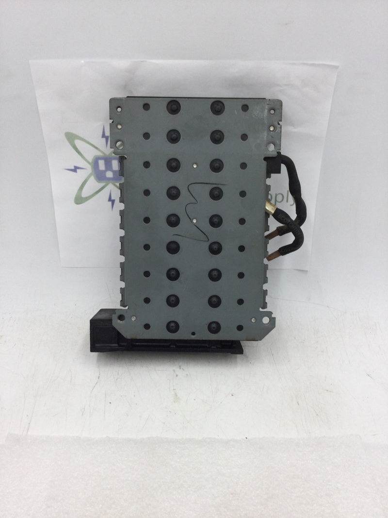 GE General Electric 6 Space/24 Circuit Split Bus Main Load Center Guts Only 8" X 9"