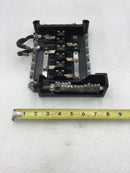 GE General Electric 6 Space/24 Circuit Split Bus Main Load Center Guts Only 8" X 9"