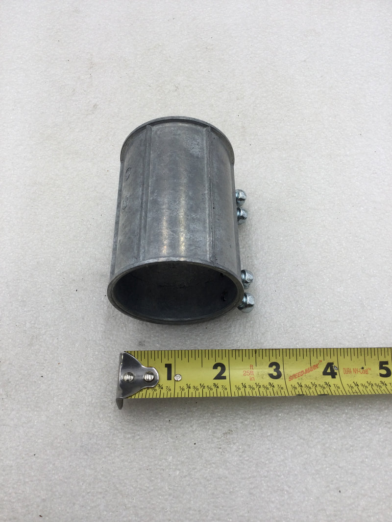 Steel City TK226SC 2" EMT Set Screw Conduit Coupling Zinc Die Cast/Concrete Tight