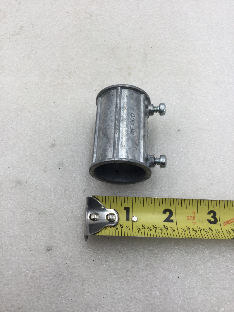 Steel City TK223SC 1" EMT Set Screw Conduit Coupling Zinc Die Cast/Concrete Tight (Box of 50)