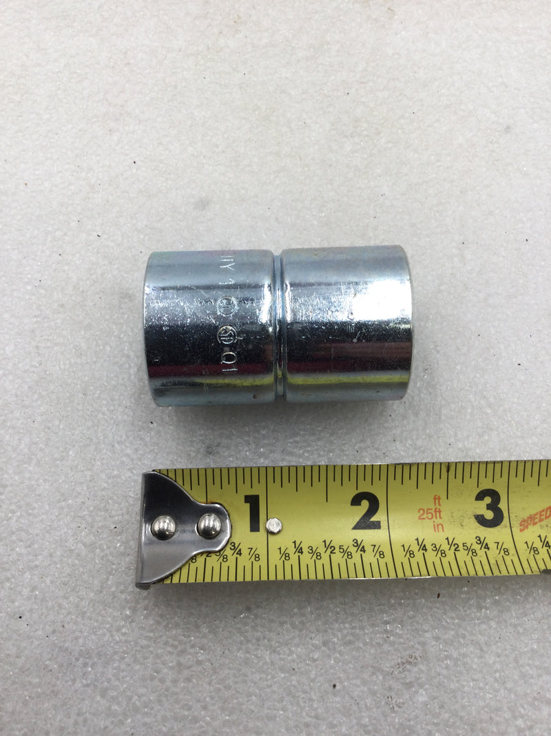 Steel City TK123A 1" EMT Set Screw Conduit Coupling Zinc Plated Steel/Concrete Tight (Box of 25)