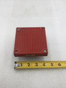Wheelock EH-EL1-R Red Electronic Fire Alarm Horn 12/24 VDC