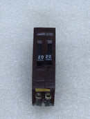 Wadsworth B2020NI Single Pole Tandem 20A/20A 240VAC Type B Circuit Breaker