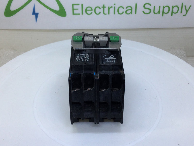 Bryant BRD230-240 30/40 Amp 4 Pole 120/240V Type BRD Circuit Breaker