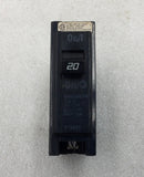 GTE/Challenger BQ1C020 20 Amp 1 Pole 120/240V Type BQ Bolt On Circuit Breaker