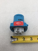 Meltric 63-18043 DSN20 Inlet/Plug 20 Amp 3P+G 480 VAC 7.5 HP Rated Nema 4X