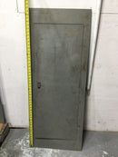 Square D QOC42L 400 Amp 42 Space Type 1 Panel Door 50" x 20 1/4" w/ Broken Latch